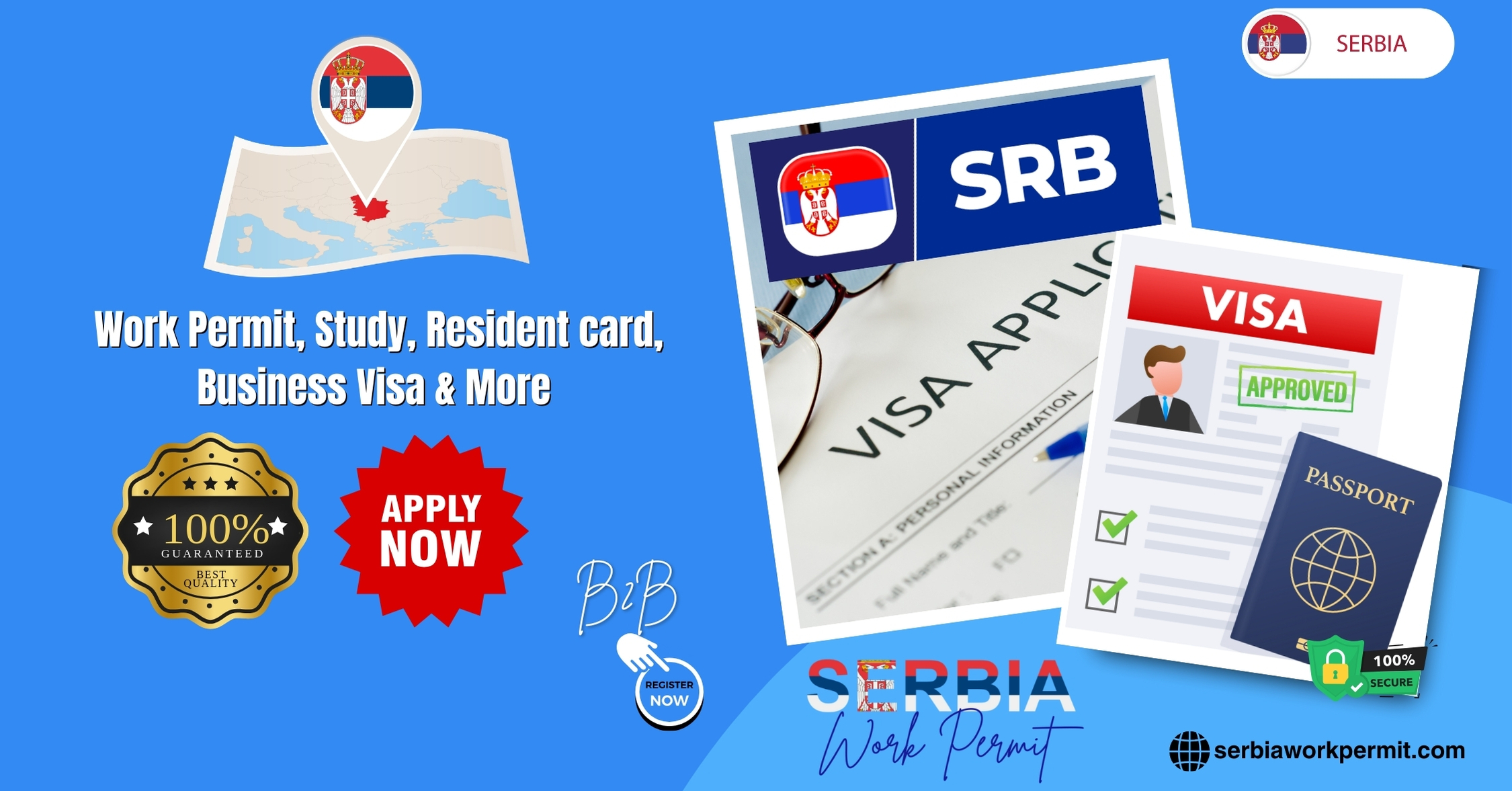 Serbia Work Permit Visa & Business Resident Visa Requirements for Citizens of Tunisia